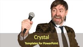  Presentation with music african american jazz musician - Theme enhanced with man sings american jazz blues background and a  colored foreground