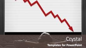  Presentation with financial - Slide set featuring man-sitting-and-looking background and a dark gray colored foreground