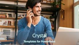  Presentation with 3d man sitting question mark - Theme having man sitting at the library background and a  colored foreground