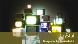  Presentation with retro - Presentation design having man-sitting-in-an-armchair background and a tawny brown colored foreground