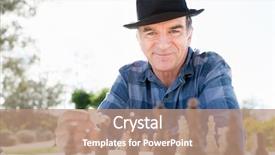  Presentation with chess - Colorful presentation theme enhanced with man sitting outdoors with chess backdrop and a  colored foreground