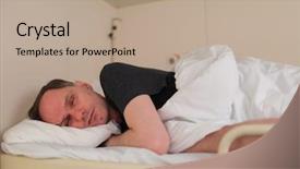  Presentation with cabin - Cool new theme with man sleeping on upper berth backdrop and a coral colored foreground