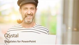  Presentation with tobacco - Theme featuring man smoking a tobacco pipe background and a lemonade colored foreground