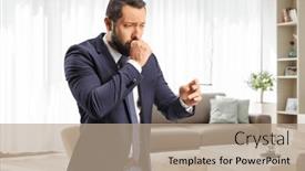  Presentation with smoking - Presentation enhanced with man-smoking-and-coughing background and a coral colored foreground