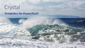  Presentation with sea weather - Cool new slides with man-standing-against-the-sea backdrop and a lemonade colored foreground