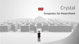  Presentation with pirate - Presentation theme featuring round maze with pirate flag background and a white colored foreground