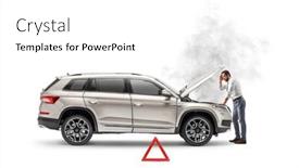  Presentation with attention - Presentation theme consisting of man-standing-in-front background and a white colored foreground