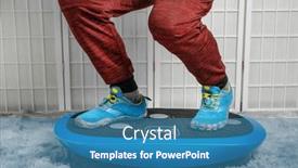  Presentation with vibration - Slide deck enhanced with man-standing-on-a-vibration background and a teal colored foreground