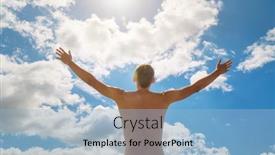  Presentation with deep blue - Beautiful PPT layouts featuring man-strive-hands backdrop and a light blue colored foreground