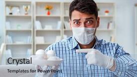  Presentation with medical concept - Theme consisting of  background and a  colored foreground