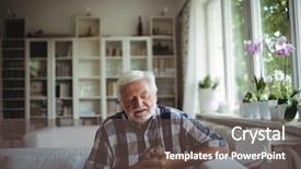  Presentation with chest pain - Theme featuring man suffering from chest pain background and a tawny brown colored foreground