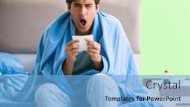  Presentation with insomnia - Slides featuring man-suffering-from-sleeping-disorder background and a light blue colored foreground