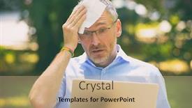  Presentation with heat - Theme enhanced with man-suffers-from-heat background and a coral colored foreground