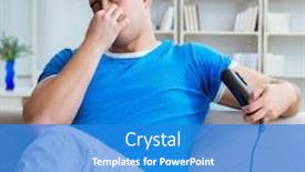  Presentation with bad - Cool new PPT layouts with man-sweating-excessively-smelling-bad backdrop and a teal colored foreground