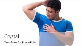  Presentation with hygiene - Amazing presentation having man sweating excessively smelling bad backdrop and a  colored foreground