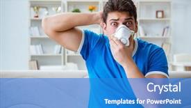  Presentation with bad - PPT layouts featuring man sweating excessively smelling bad background and a  colored foreground