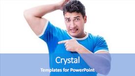  Presentation with bad - Audience pleasing slide deck consisting of man sweating excessively smelling bad backdrop and a teal colored foreground