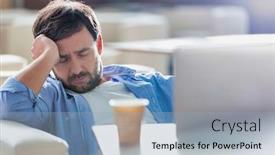  Presentation with taking flight - Beautiful PPT layouts featuring man-taking-a-nap backdrop and a light blue colored foreground