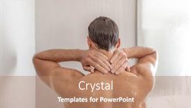  Presentation with hot tub - Amazing slide deck having man taking a shower washing hair under in luxury walk-in hot tub bath showering young person touching back of neck at home body care male beauty morning routine condo or hotel lifestyle backdrop and a coral colored foreground