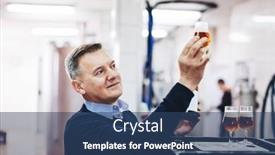  Presentation with craft beer - Slide set enhanced with man-tasting-craft-beer background and a ocean colored foreground