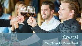  Presentation with wine tasting - Slides consisting of man-tasting-with-glass and a  colored foreground