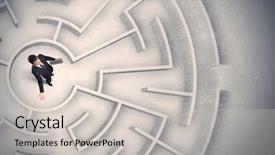  Presentation with business - PPT layouts consisting of man trapped in a circular background and a  colored foreground