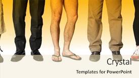  Presentation with human body cell - Audience pleasing theme consisting of man try different style body backdrop and a lemonade colored foreground