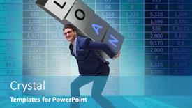  Presentation with burden - Beautiful PPT theme featuring man-under-the-burden backdrop and a teal colored foreground