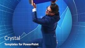  Presentation with burden - Presentation design having man-under-the-burden background and a ocean colored foreground