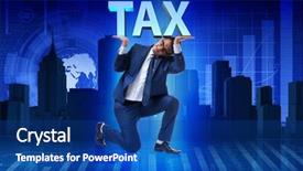  Presentation with burden - Colorful slide set enhanced with man under the burden backdrop and a ocean colored foreground