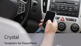  Presentation with distracted driving - Amazing presentation theme having man with dumbbells in rehab backdrop and a gray colored foreground