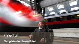  Presentation with wait - Cool new theme with man wait success - japanese businessman sitting backdrop and a  colored foreground