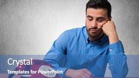  Presentation with call of dutty - PPT theme with man waiting for a phone background and a ocean colored foreground