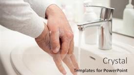 Presentation with hand soap - Amazing PPT layouts having man-washing-hands-with-soap backdrop and a lemonade colored foreground