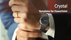  Presentation with holding hands - Audience pleasing theme consisting of man watch - bride and groom holding hands backdrop and a tawny brown colored foreground