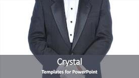  Presentation with body - PPT theme enhanced with man wearing a tuxedo background and a dark gray colored foreground