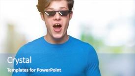  Presentation with wearing a surgical face mask - Presentation theme with man wearing funny thug life background and a  colored foreground