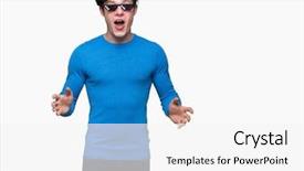  Presentation with funny - Presentation theme featuring man wearing funny thug life background and a  colored foreground