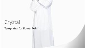  Presentation with jesus christ - Cool new presentation with man wearing jesus christ costume sleeping tired dreaming and posing with hands together while smiling with closed eyes backdrop and a white colored foreground