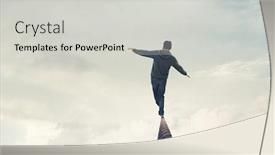  Presentation with virtual reality - Cool new slide set with man-wearing-virtual-reality-goggles backdrop and a light gray colored foreground