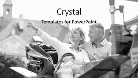  Presentation with physiotherapy aged care - Presentation theme with man while sitting in horse background and a  colored foreground