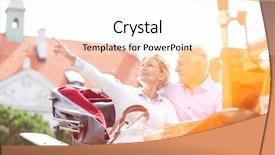  Presentation with physiotherapy aged care - Beautiful PPT theme featuring man while sitting in horse backdrop and a sky blue colored foreground