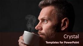  Presentation with black man - PPT layouts enhanced with man-who-marvels background and a wine colored foreground