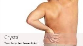 Presentation with back pain - Slide deck having man with a back pain background and a lemonade colored foreground