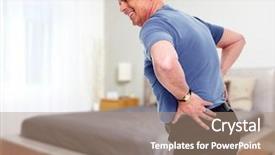  Presentation with back pain - Slides having man with a back pain background and a coral colored foreground