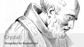  Presentation with beard - Slide deck enhanced with man-with-a-beard-dressed background and a light gray colored foreground