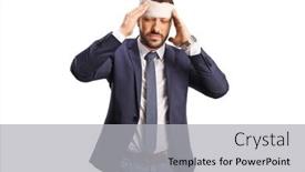  Presentation with head injury - PPT layouts consisting of man-with-a-head-injury background and a light gray colored foreground