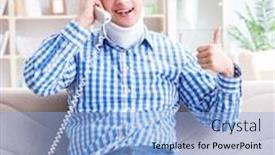  Presentation with cervical spine - Slide deck with spinal cord injury - man with a head neck background and a light blue colored foreground