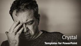  Presentation with headache - Presentation having man-with-a-headache-covered background and a tawny brown colored foreground