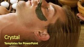  Presentation with kao tom mud - Amazing presentation having man with a mud mask backdrop and a tawny brown colored foreground